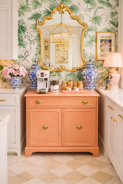1940's Traditional Style Mahogany Serving Chest Available for Custom Lacquer