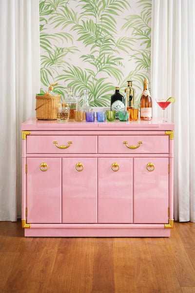 Vintage Drexel Accolade Campaign Style Server Available for Custom Lacquer! - Hibiscus House