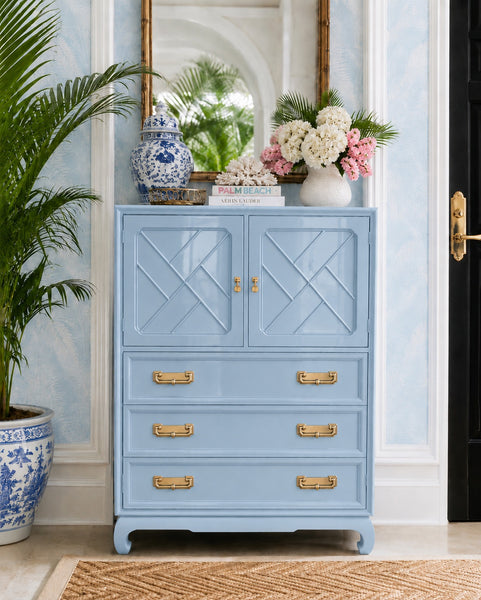 American of Martinsville Chippendale Armoire Available for Custom Lacquer!