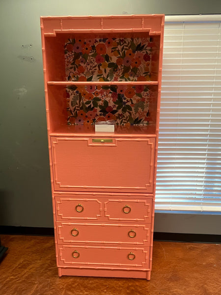 Vintage Dixie Furniture Two-Piece Bookcase with Hutch Available for Custom Lacquer!