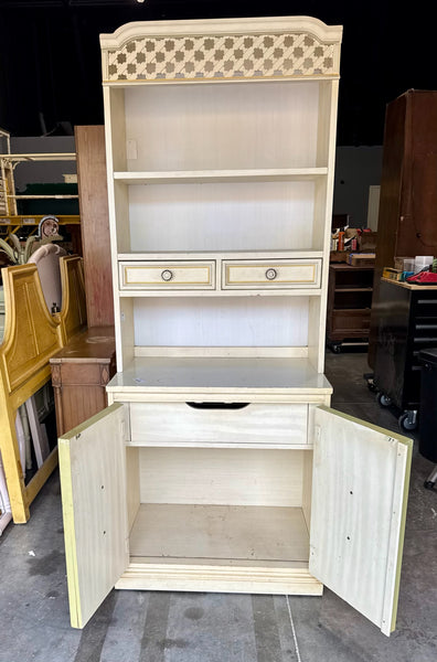Vintage Dixie Furniture Two-Piece Bookcase with Hutch Available for Custom Lacquer!