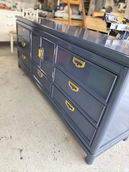 Vintage Thomasville Mystique Collection Chinoiserie Style Nightstands Pair Available for Custom Lacquer! - Hibiscus House