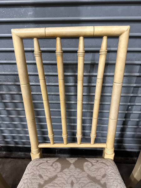 Vintage Thomasville Allegro Faux Bamboo Set of Four Chairs Available for Custom Lacquer!