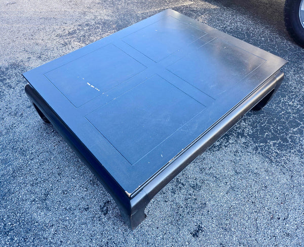 Vintage Henredon Ming Footed Square Coffee Table Available for Custom Lacquer! - Hibiscus House
