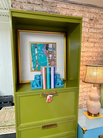 Vintage Bookcase/Secretary Lacquered and Ready to Ship!
