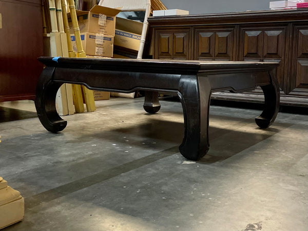 Vintage Square Ming Style All Wood Coffee Table Available for Custom Lacquer - Hibiscus House