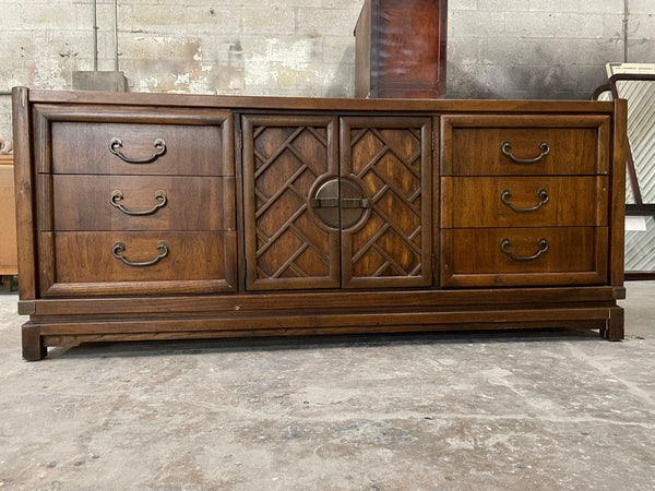 Antique Wooden Criss Cross Chino Dresser Available for Lacquer - Hibiscus House