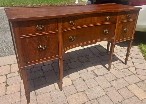 Antique Federal Style Traditional Inlaid Mahogany Sideboard Available to Customize! - Hibiscus House