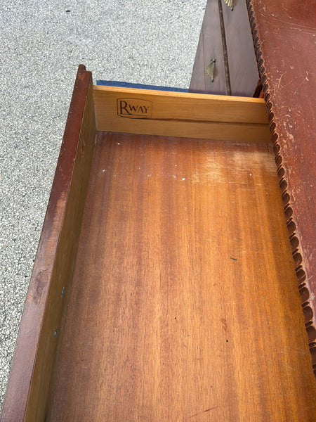Vintage Rway Furniture Pagoda Regency Style 8 Drawer Dresser Available for Custom Lacquer - Hibiscus House