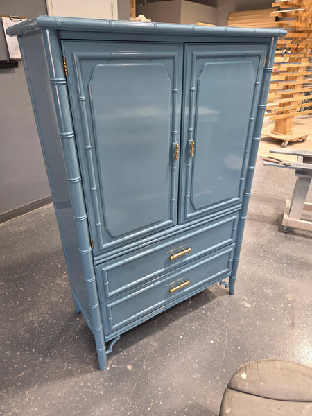 Vintage Dixie Aloha Collection Narrow Cabinet Style Nightstand Pair Available for Custom Lacquer! - Hibiscus House