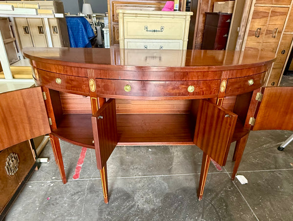 Demilune Traditional Style Mahogany Sideboard Available and READY TO SHIP!
