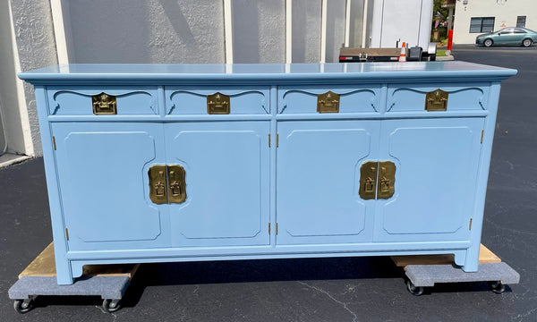 Vintage Drexel Heritage Credenza Sideboard Buffet Available for Custom Lacquer - Hibiscus House