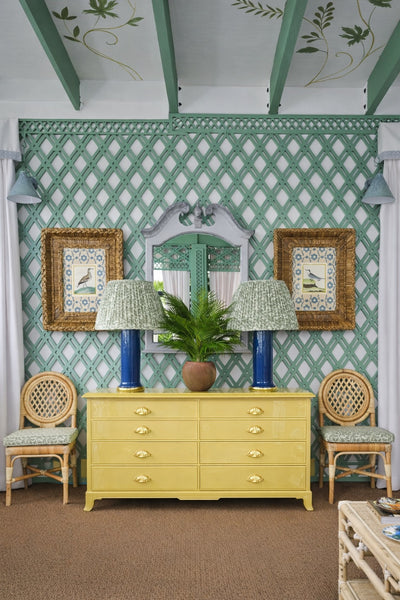 Vintage Rway Furniture Pagoda Regency Style 8 Drawer Dresser Available for Custom Lacquer - Hibiscus House