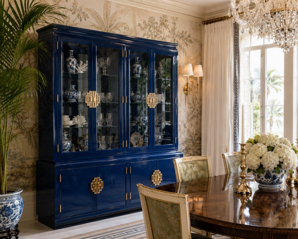 Century Furniture Sobota Regency Style Two Piece China Cabinet Available for Custom Lacquer!