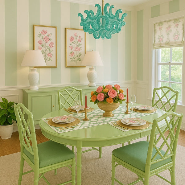 Broyhill Furniture Faux Bamboo Dining Table Available for Custom Lacquer!