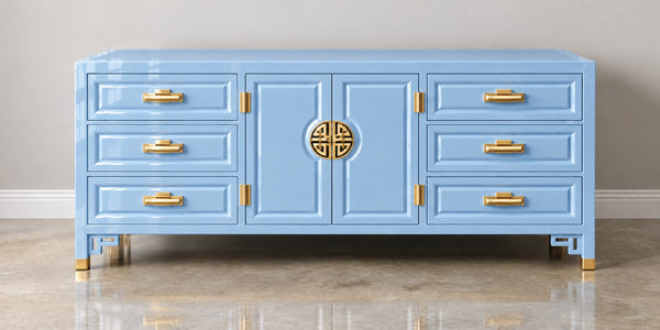 Vintage Century Furniture Nine Drawer Credenza Available for Custom Lacquer!