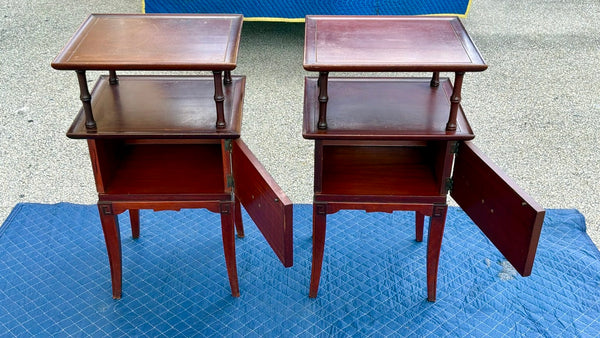 Rway Furniture Pagoda Regency Style Bamboo End Tables Available for Custom Lacquer