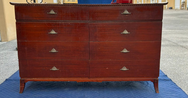 Vintage Rway Furniture Pagoda Regency Style 8 Drawer Dresser Available for Custom Lacquer - Hibiscus House