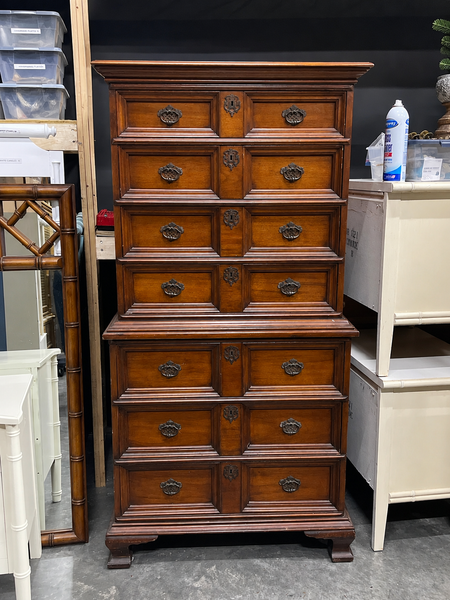 Curtis Furniture 7 Drawer Tallboy Traditional Style Chest Available for Custom Lacquer!