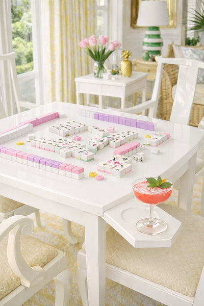 Vintage Palm Beach Regency Style Ming Game Table Available for Custom Lacquer! - Hibiscus House