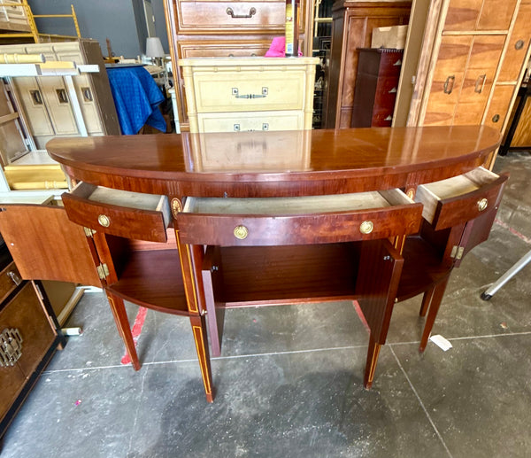 Demilune Traditional Style Mahogany Sideboard Available and READY TO SHIP!