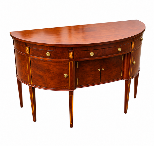Demilune Traditional Style Mahogany Sideboard Available and READY TO SHIP!