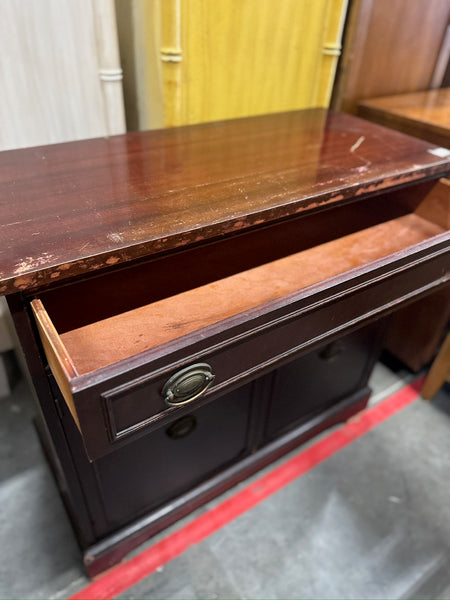 1940's Traditional Style Mahogany Serving Chest Available for Custom Lacquer