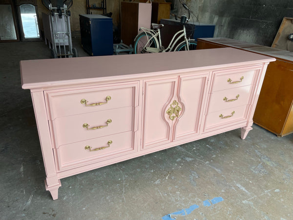 Vintage American of Martinsville Ming Chippendale Credenza Available for Custom Lacquer - Hibiscus House