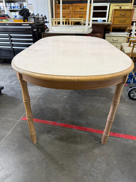 Broyhill Furniture Faux Bamboo Dining Table Available for Custom Lacquer! - Hibiscus House