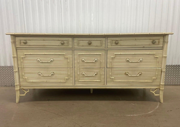 1970's Thomasville Allegro Faux Bamboo Dresser Available for Custom Lacquer - Hibiscus House