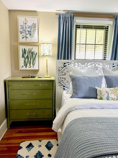 Vintage Faux Bamboo Chest of Drawers Available for Custom Lacquer - Hibiscus House