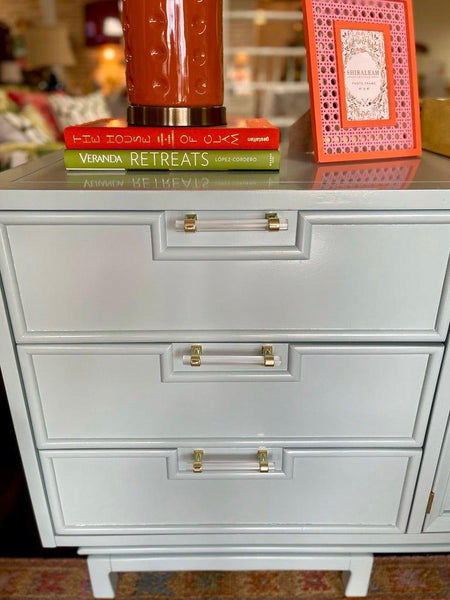 Vintage American of Martinsville Credenza Lacquered in Watery Ready to Ship - Hibiscus House