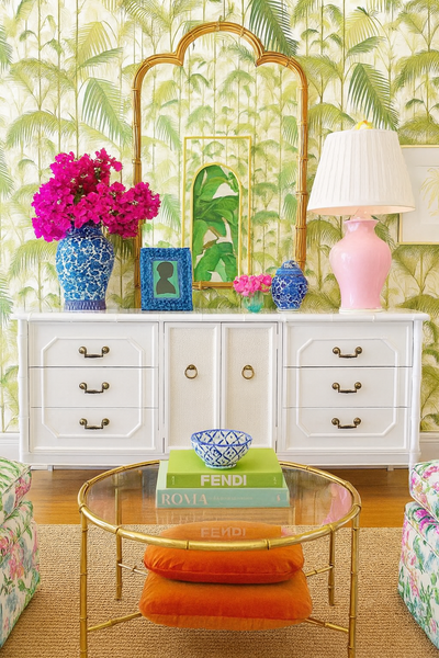 Vintage Broyhill Furniture Faux Bamboo Credenza Available to Customize!