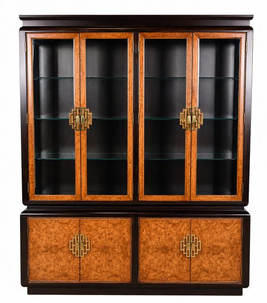 Century Furniture Sobota Regency Style Two Piece China Cabinet Available for Custom Lacquer!
