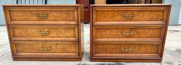 PAIR of Large Henry Link Mandarin Bachelor Chests Available for Lacquer - Hibiscus House