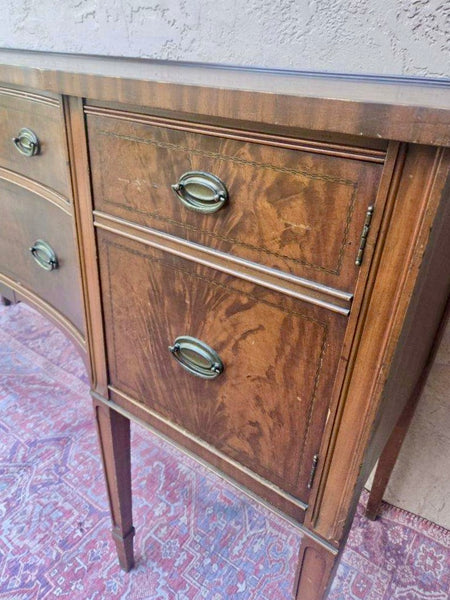 Antique Federal Style Traditional Inlaid Mahogany Sideboard Available to Customize! - Hibiscus House