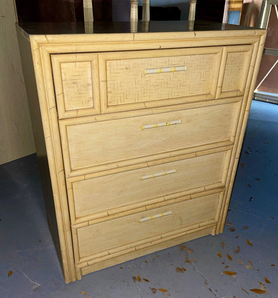 Vintage Lea Furniture Tallboy Chest Available for Custom Lacquer - Hibiscus House