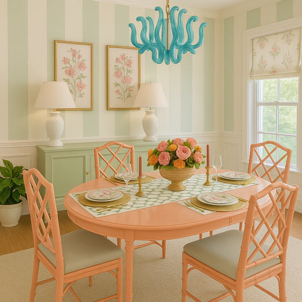 Broyhill Furniture Faux Bamboo Dining Table Available for Custom Lacquer!