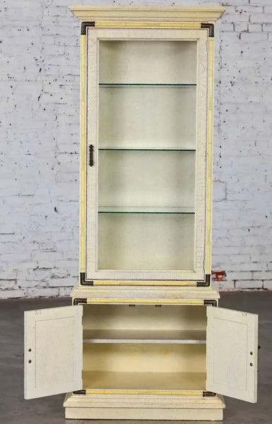 Drexel Furniture Chinoiserie Curio Cabinet/ Bookshelf Available for Custom Lacquer - Hibiscus House
