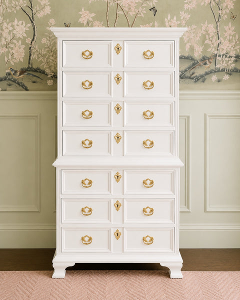 Curtis Furniture 7 Drawer Tallboy Traditional Style Chest Available for Custom Lacquer!
