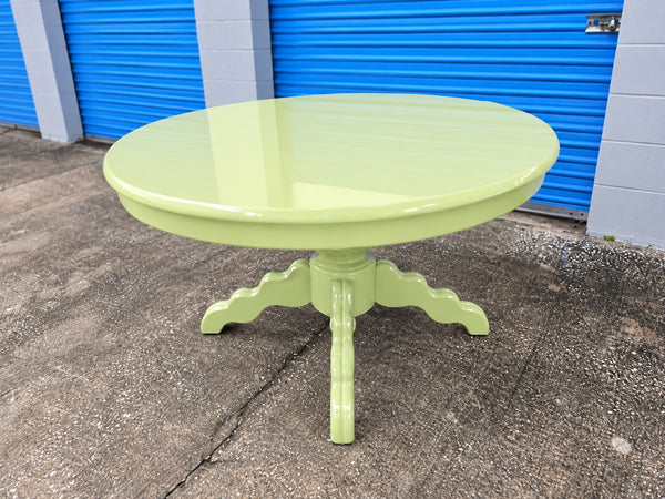Vintage Pedestal Dining Table Available for Custom Lacquer