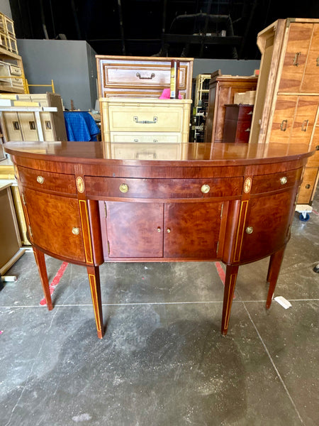 Demilune Traditional Style Mahogany Sideboard Available and READY TO SHIP!