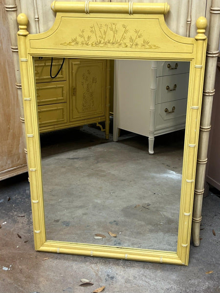 Vintage Dixie Aloha Collection Faux Bamboo Mirror Available to Lacquer - Hibiscus House