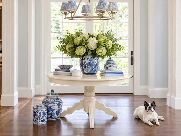 Vintage Pedestal Dining Table Available for Custom Lacquer