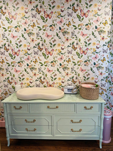 Vintage Broyhill Seven-Drawer Faux Bamboo Dresser Available for Custom Lacquer! - Hibiscus House