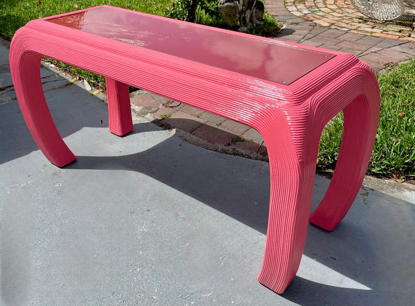 Vintage Drexel Furniture Console Table Available for Custom Lacquer!
