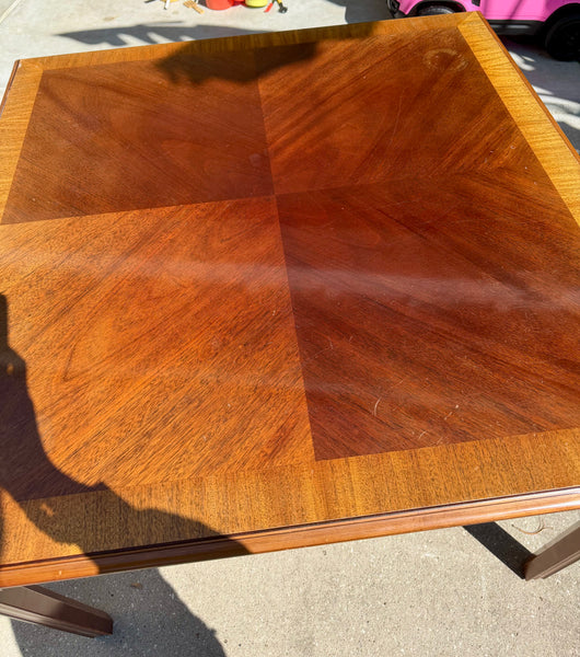 Gorgeous Vintage Game Table with Fretwork Available for Custom Lacquer! - Hibiscus House