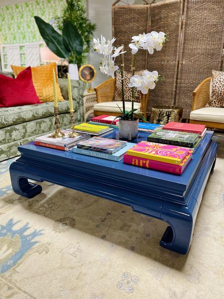 Vintage Gordon's Fine Furniture Ming Style Square Coffee Table Available for Custom Lacquer!