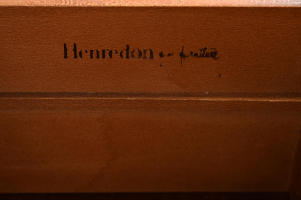 Stunning Henredon Campaign Style Seven Drawer Dresser Available for Lacquer