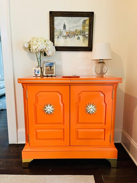 Vintage Drexel Accolade Campaign Style Server Available for Custom Lacquer! - Hibiscus House